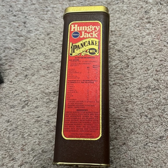 Vintage Pillsbury Hungry Jack Pancake Mix Tin - Picture 2 of 8